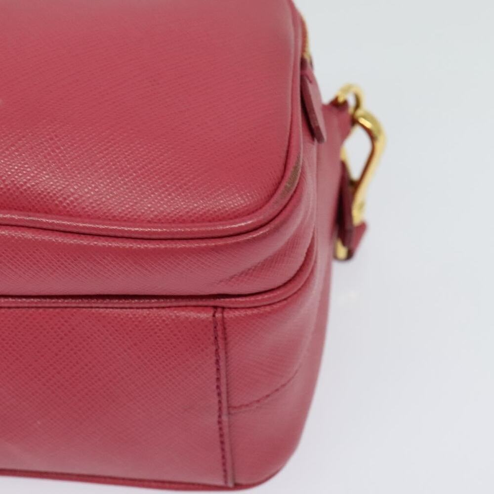 Prada Leather Shoulder Bag Saffiano Pink - Picture 6 of 15